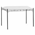 Pergola inclinée en métal beige 3 x 2,5 m pour jardin