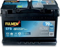 Batterie Voiture Fulmen EFB Start-Stop 70Ah 760A