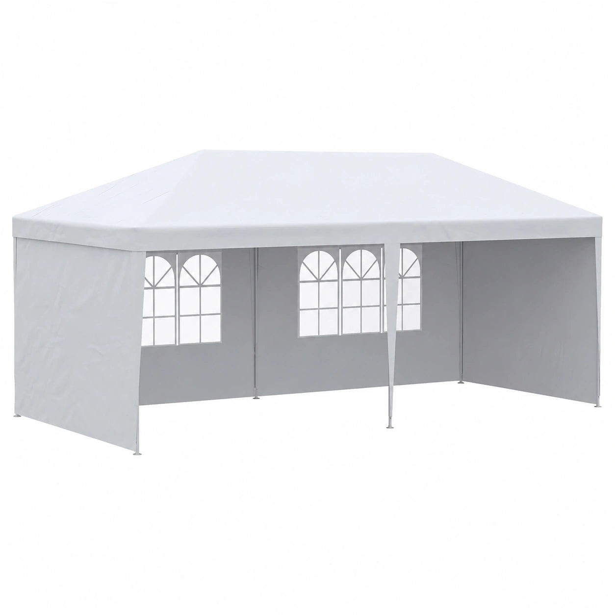 Pavillon de Réception 6 x 3 m avec Fenêtres et Parois Amovibles