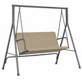Housse ajustable pour siège de balançoire de jardin beige