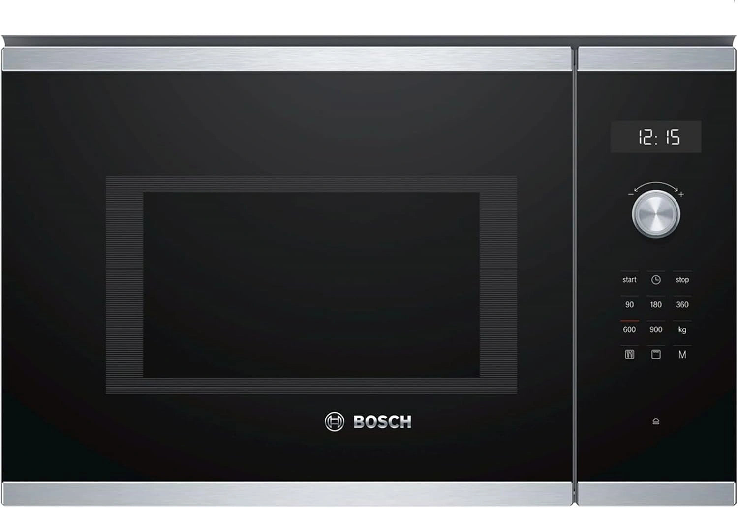 Four à micro-ondes encastrable BOSCH avec grill, inox, 25 L, 900 W