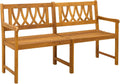 Banc de Jardin en Acacia Massif avec Accoudoirs - 150x55,5x90 cm - Finition Naturelle Huile