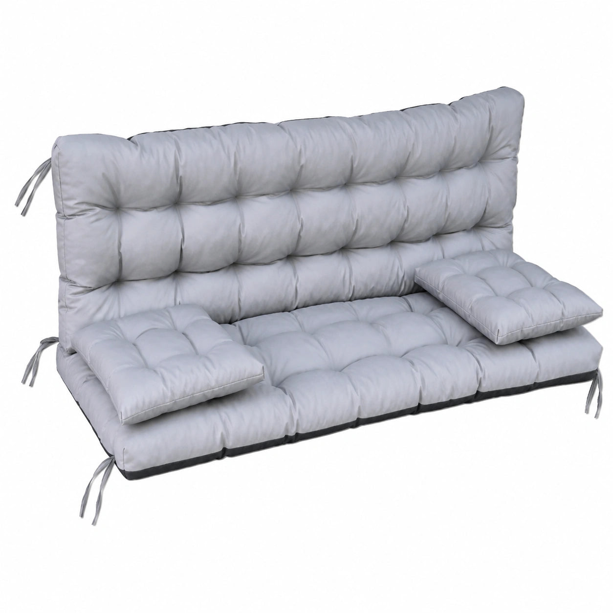 Coussin imperméable pour balancelle de jardin - 160 cm - Gris