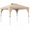 Tonnelle de Jardin Pliable 3x3 m avec Hauteurs Réglables et Sac à Roulettes