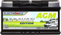Batterie AGM 12V 120Ah - Performance Solaire pour Camping-Car et Bateau