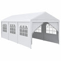 Tonnelle de Jardin 3x9m avec Fenêtres et Parois Latérales