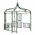 Kiosque de Jardin en Métal 300x305 cm Vert