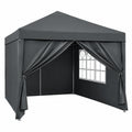 Tonnelle de Jardin Pliable Imperméable avec Protection UV Réglable 3x3m