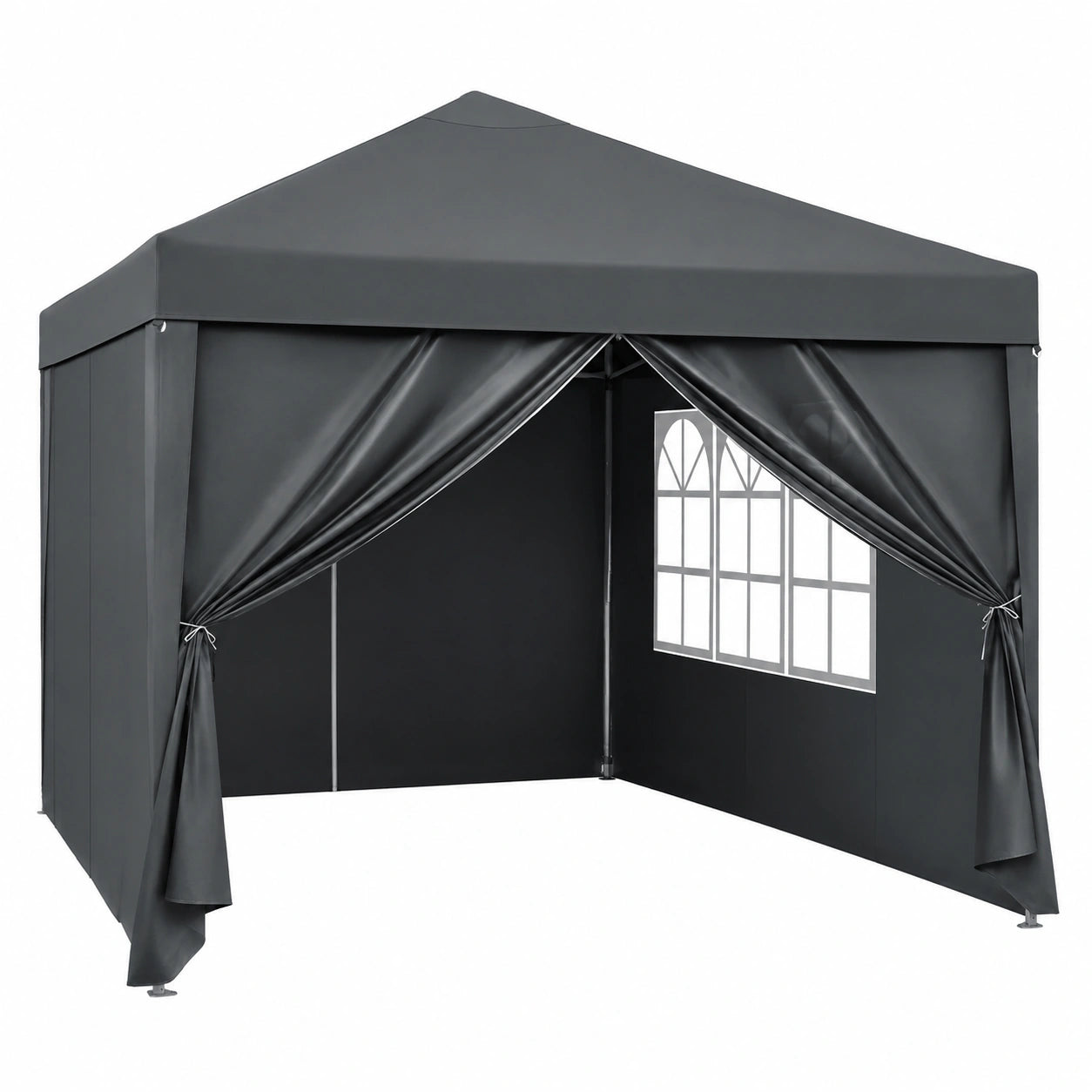 Tonnelle de Jardin Pliable Imperméable avec Protection UV Réglable 3x3m