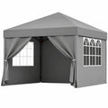 Tonnelle de Jardin Extérieure Pliable 3x3 avec Protection UV et Hauteur Réglable
