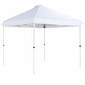 Tonnelle de Jardin Pliante 3x3m avec Protection Solaire UPF50+ et Hauteur Réglable