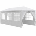 Tente de Réception Imperméable 3x9m avec Parois et Fenêtres