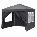 Tonnelle de Jardin Pliable 3x3m Résistante aux Intempéries
