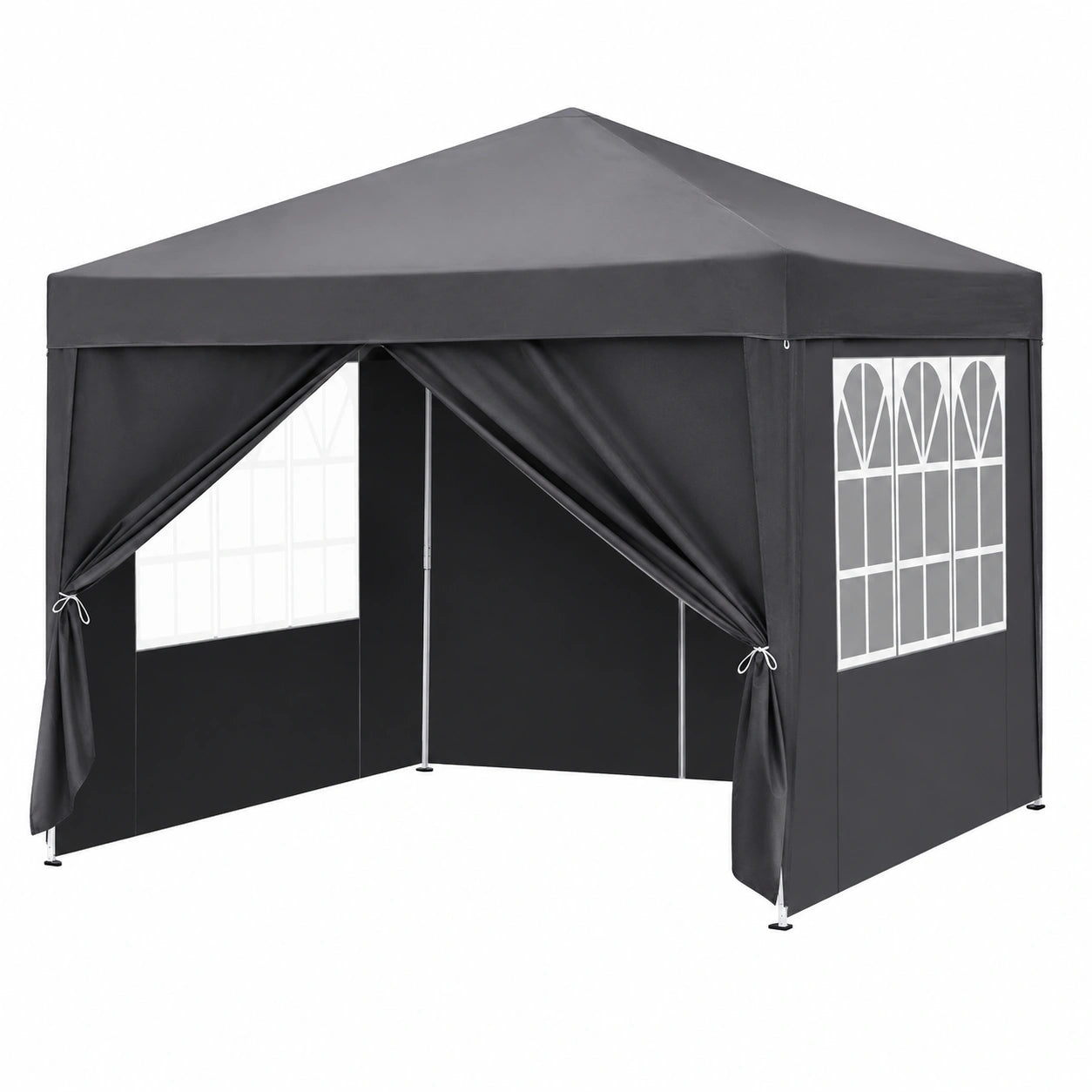 Tonnelle de Jardin Pliable 3x3m Résistante aux Intempéries