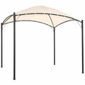 Tonnelle de Jardin Acier 305 x 305 cm avec Toile Beige