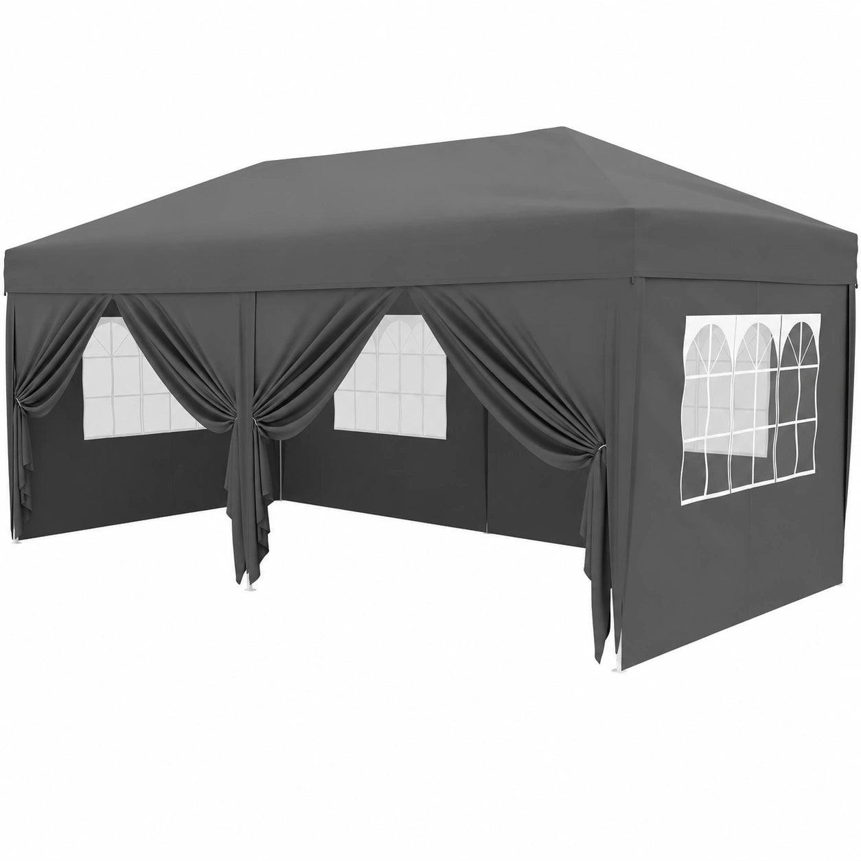 Grande tente pliante 3x6m imperméable avec parois latérales