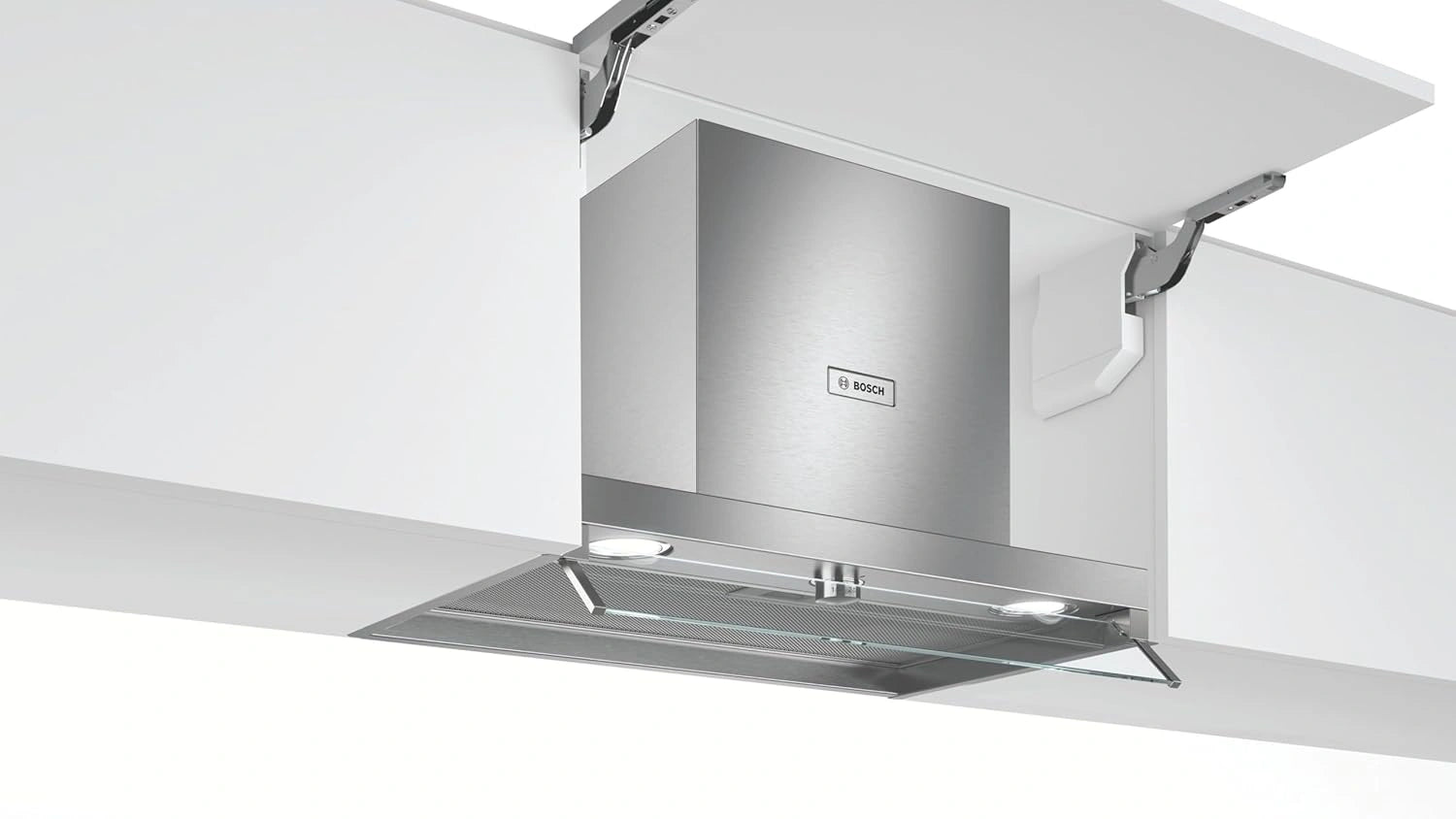 Hotte Intégrée Bosch Série 4, 60cm, Inox, 3 Niveaux d'Aspiration