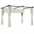 Pergola de Jardin 3x3m avec Auvent Rétractable