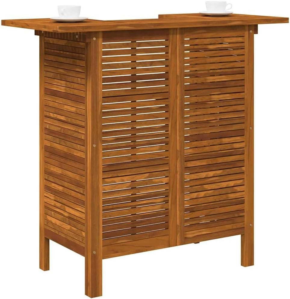 Table de Bar en Acacia Massif pour Jardin - Haute et Élégante