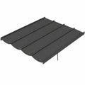Toile de rechange pour pergola rétractable 350 x 260 cm gris foncé