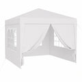 Pavillon Blanc 3x3m avec Protection UV et Côtés Amovibles