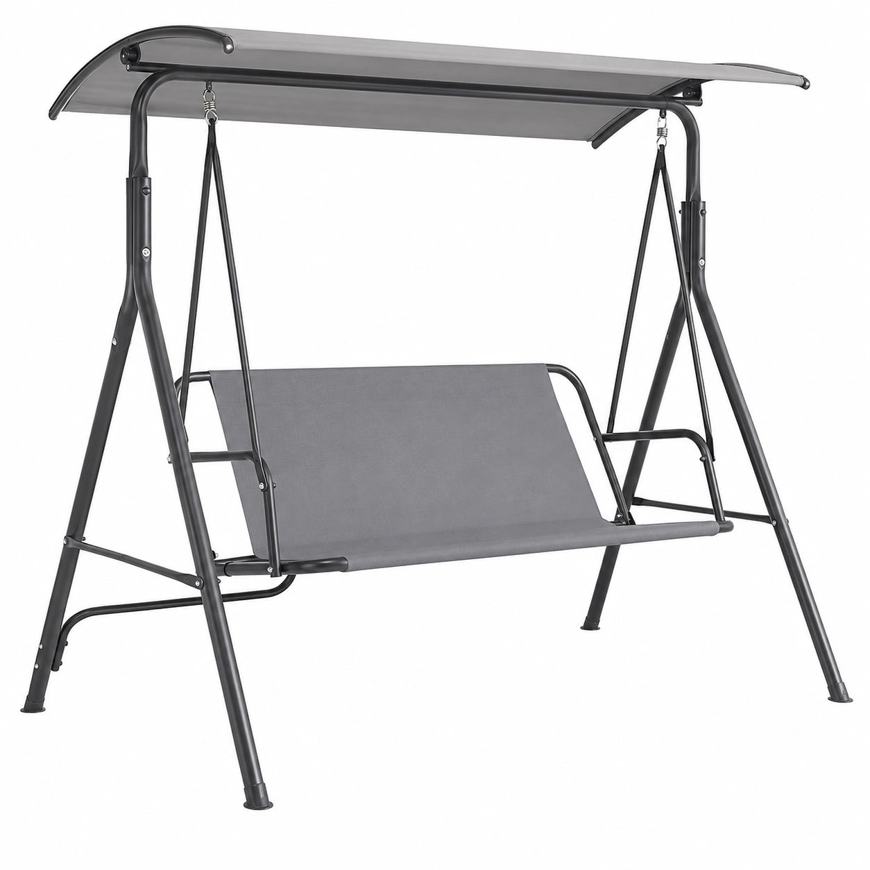 Housse résistante pour balancelle de jardin 2-3 places, tissu Oxford, 148 x 50 x 50 cm, gris