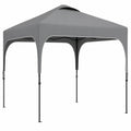 Tonnelle de Jardin Pliable 2,5 x 2,5 m Anti-UV avec Hauteur Réglable