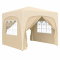Tonnelle de Jardin Extérieur 3x3m, Protection Solaire UPF50+, Hauteur Ajustable, Sac de Transport