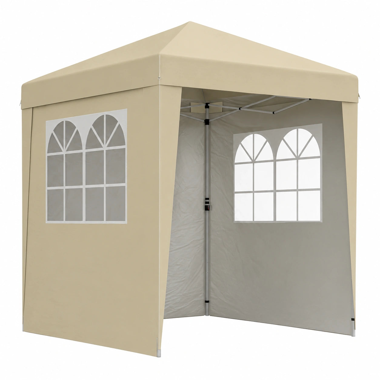 Tonnelle Pliante de Jardin 2x2 m Anti-UV avec Parois Latérales