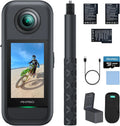 Caméra Sportive 360° AKASO - Kit Création avec Carte 128 Go, Vidéo 5.7K, Écran Tactile
