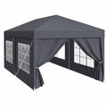 Abri de Jardin Extérieur Imperméable 3x6m avec Parois et Fenêtres