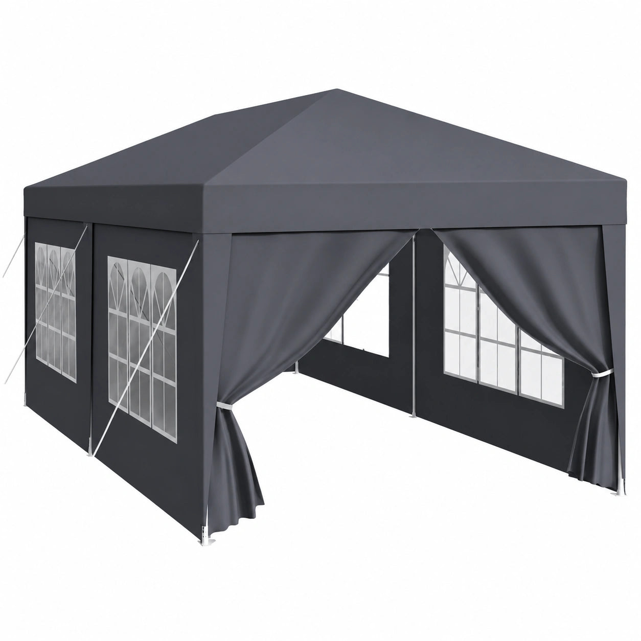 Abri de Jardin Extérieur Imperméable 3x6m avec Parois et Fenêtres