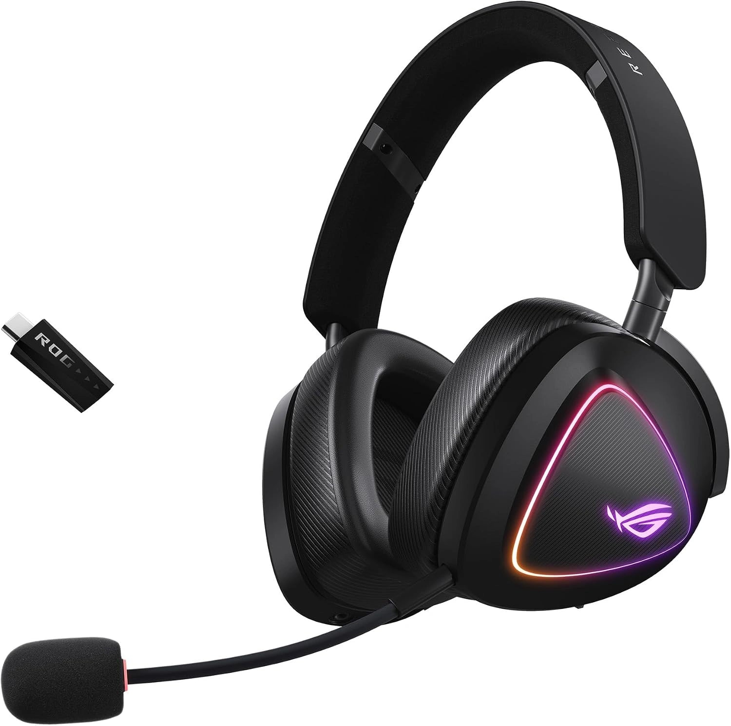 Casque Gaming Sans Fil ASUS ROG Delta II - Connectivité Tri-Mode, ROG Speednova, 110h d'Autonomie