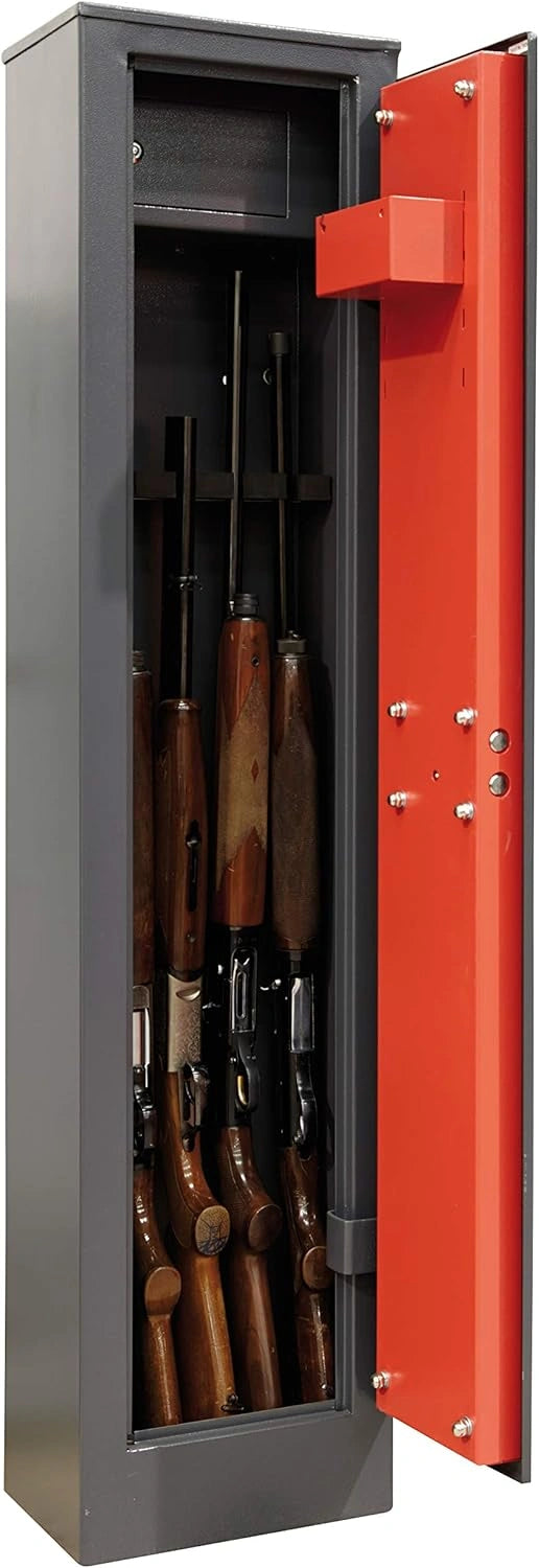 Armoire de Sécurité pour 5 Armes à Feu avec Coffre Intégré en Acier