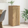 Armoire en Chêne avec Tiroir et Étagères, 40 x 42,5 x 93 cm, Rangement Spacieux pour Salon et Chambre