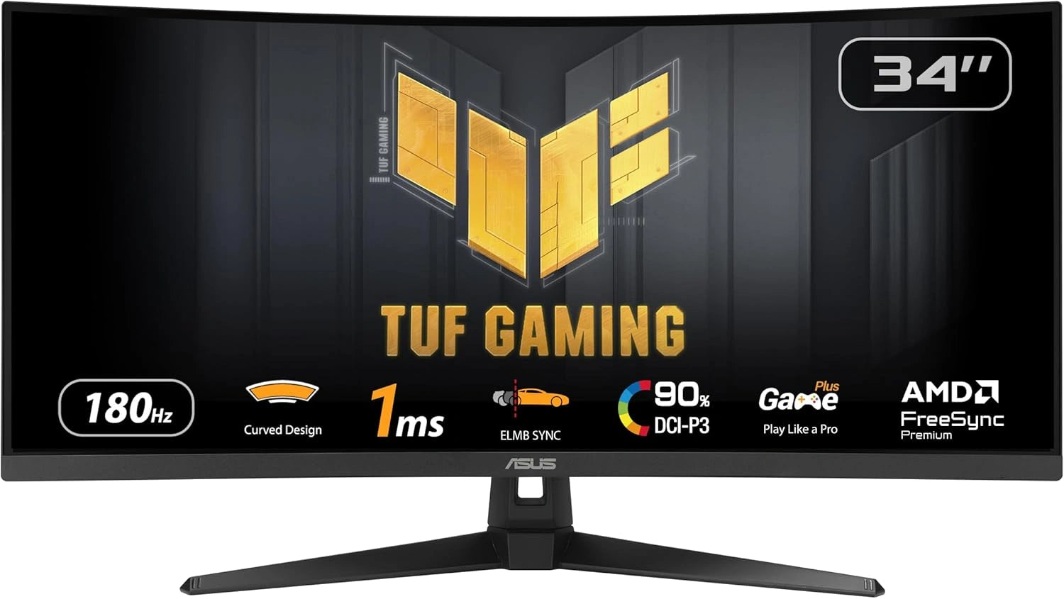 Moniteur Gaming ASUS TUF 34 pouces WQHD Courbé 180Hz