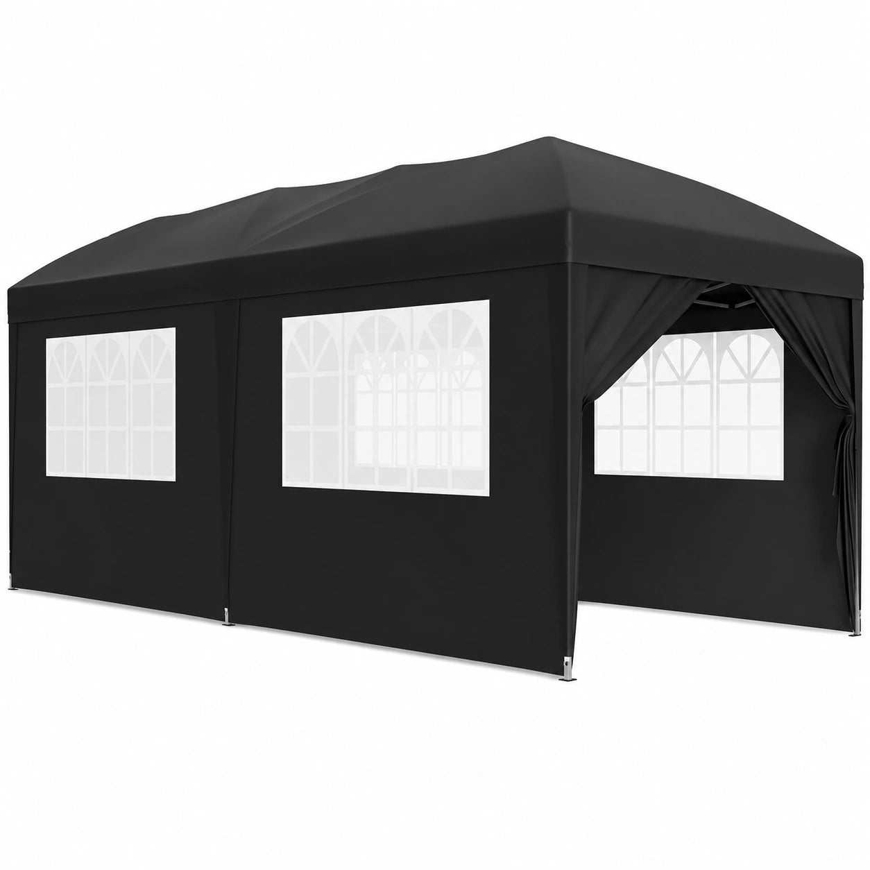 Tente de Jardin Pliante 3 x 6 m avec Côtés, Protection UV