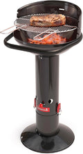 Barbecook Loewy 45 Barbecue au charbon avec pare-vent pour 6 convives, noir, dimensions 43x43x97cm