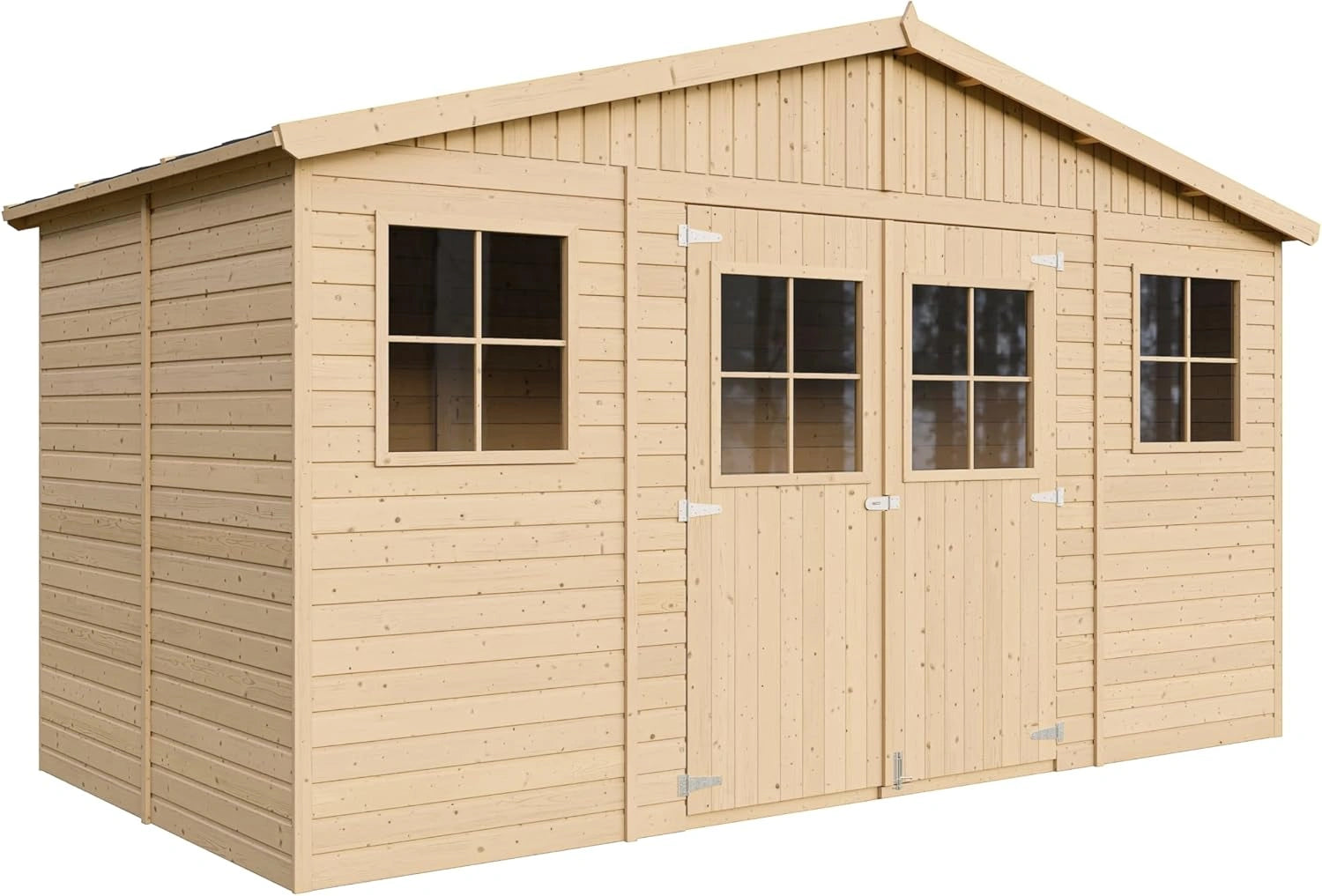 Chalet de Jardin en Bois avec Plancher Imprégné, 8m² - Parfait pour Rangement et Outils - TIMBELA