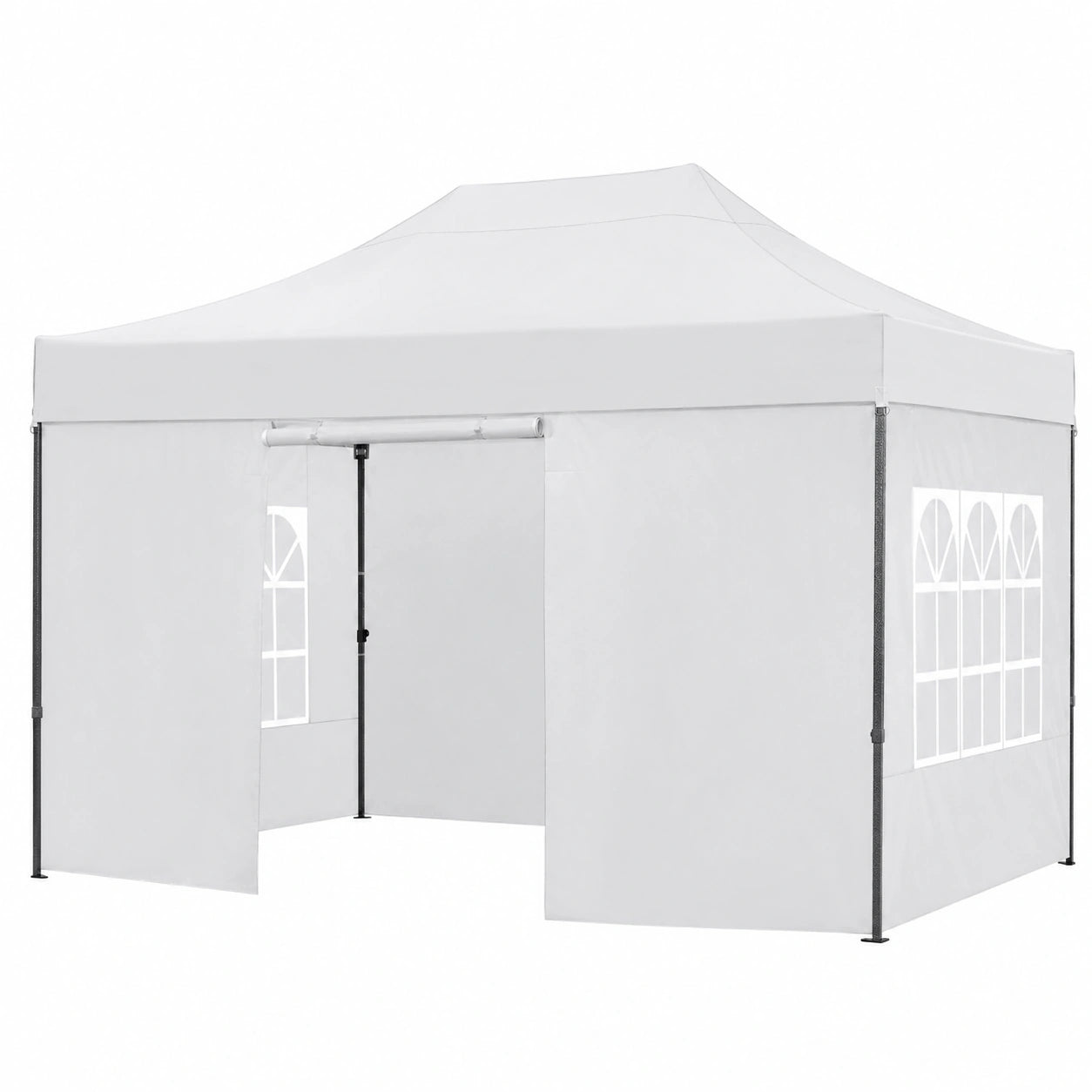Tonnelle Pliante Imperméable 3x4.5m avec Parois Latérales