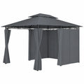 Grande tonnelle de jardin imperméable avec rideaux inclus