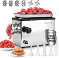 Anatole Hachoir à Viande Électrique 1100W Inox Multifonction avec Plaques de Broyage et Accessoires
