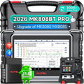 Autel MaxiCOM MK808BT PRO: Outil de Diagnostic Automatique 2026, Plus de 3000 Tests Actifs et 28 Services, Diagnostic Complet, Compatible OS11, Support BT506 MV108S
