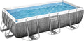 Piscine Hors Sol Power Steel Bestway avec Motif Rotin - 404 x 201 x 100 cm