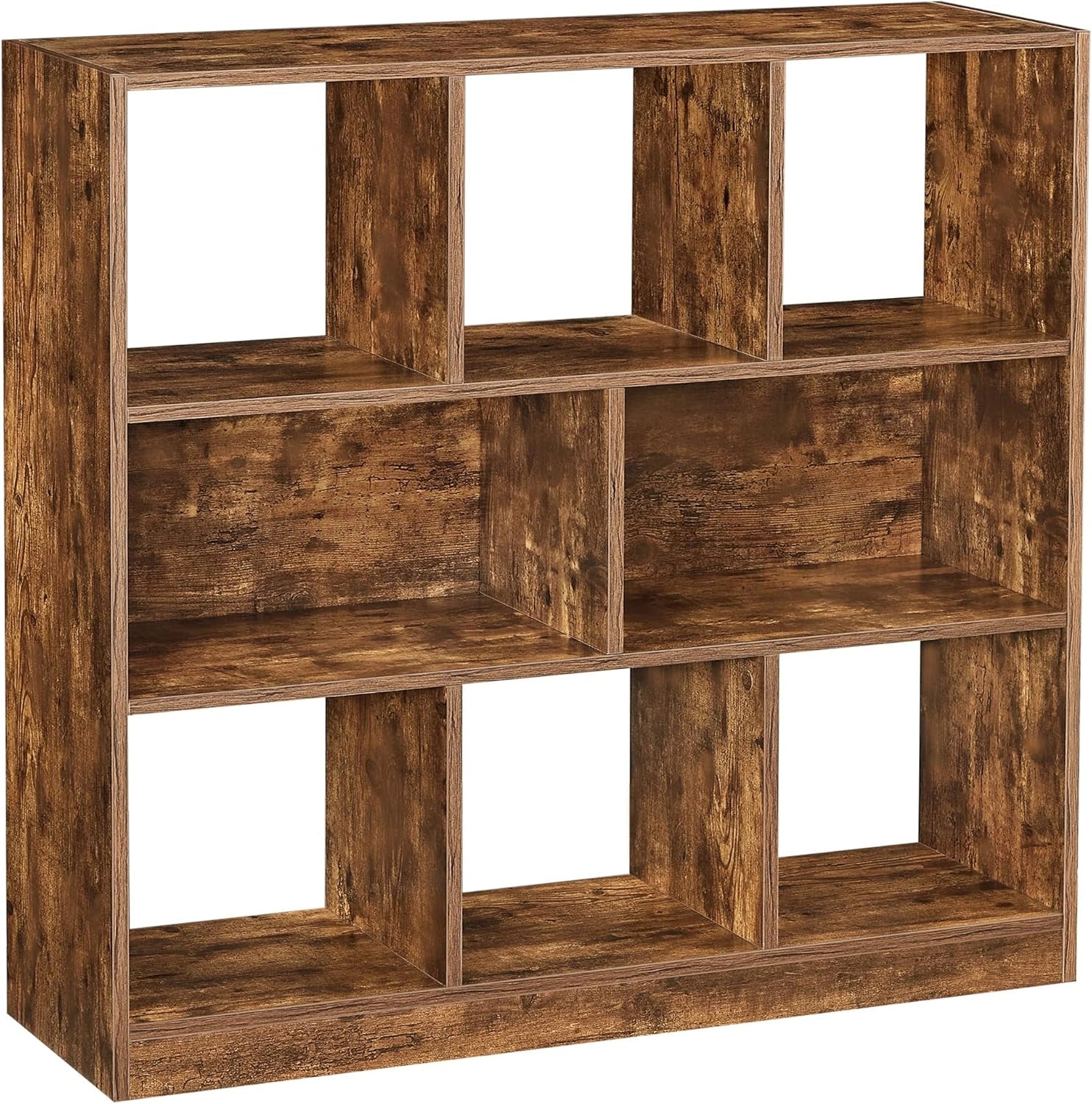 Étagère de Rangement VASAGLE CUSTOS en Bois Rustique pour Salon et Bureau - 97,5 x 30 x 100 cm